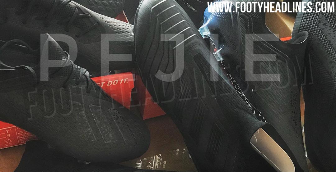 Unique Blackout Adidas 2018 19 'Shadow Mode' Boots Pack Unique Blackout Adidas 2018 19 'Shadow Mode' Boots Pack